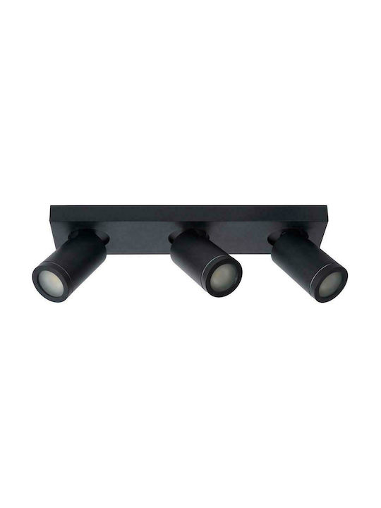 Lucide Lightning Taylor Outdoor Ceiling Spot GU10 in Black Color 09930/15/30