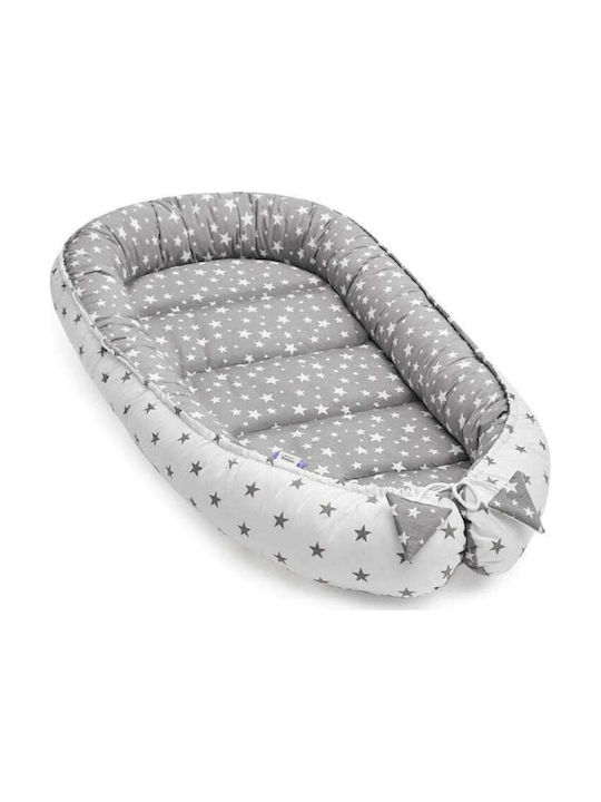 Jukki Baby Nestkissen Stars Grey Stars 120x65cm