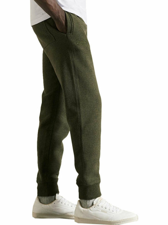 Sweatpants with Elastic Olive Marl