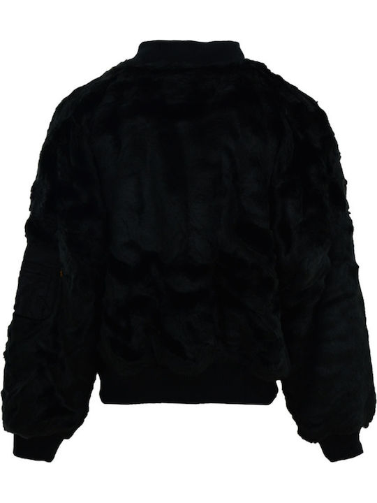 Women's Short Fur Black