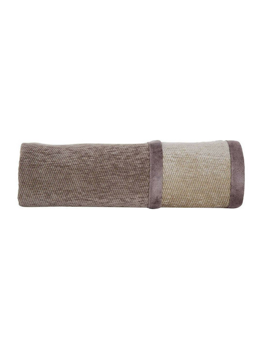 Nef-Nef Homeware New Tanger Sofa Throw 2 Seater 2 Sides Chenille 180x250cm Beige Ecru