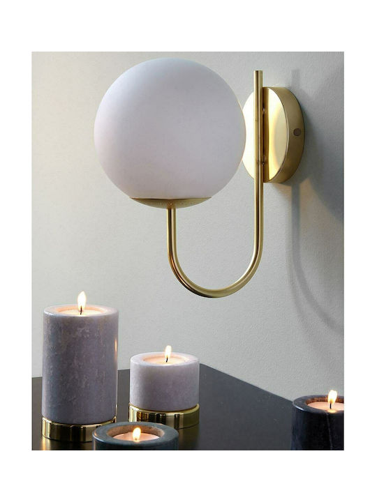 La Redoute Interieurs Modern Lamp Wall with Socket E14 Gold 25cm