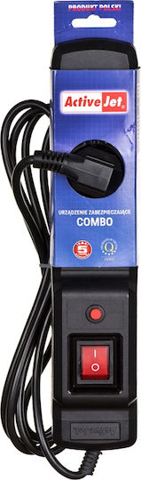 Active Jet Combo 3GN Πολύπριζο Aσφαλείας 3 Θέσεων με Διακόπτη και Καλώδιο 1.5m