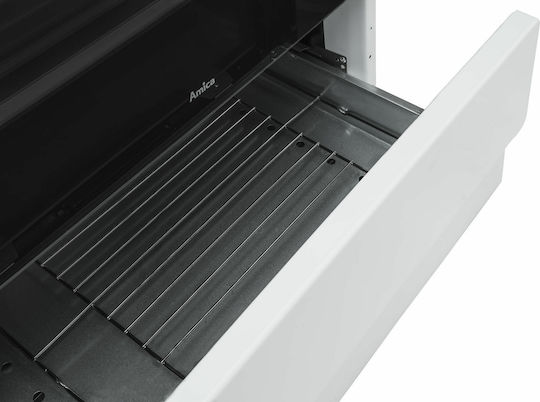 Amica 58CE3.315HTaQ(W) Κουζίνα 62lt με Κεραμικές Εστίες Π50εκ. Λευκή