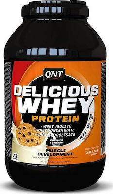 QNT Delicious Whey Суроватъчна Протеин без глутен с Вкус на Кремообразна бисквитка 2.2kg