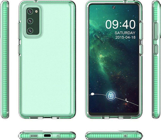 Hurtel Spring Back Cover Silicone 1mm Turquoise (Poco F3 / Mi 11i)