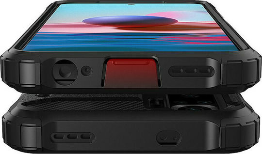 Hurtel Hybrid Armor Back Cover Plastic 2mm Black (Redmi Note 10 / 10s / Poco M5s)