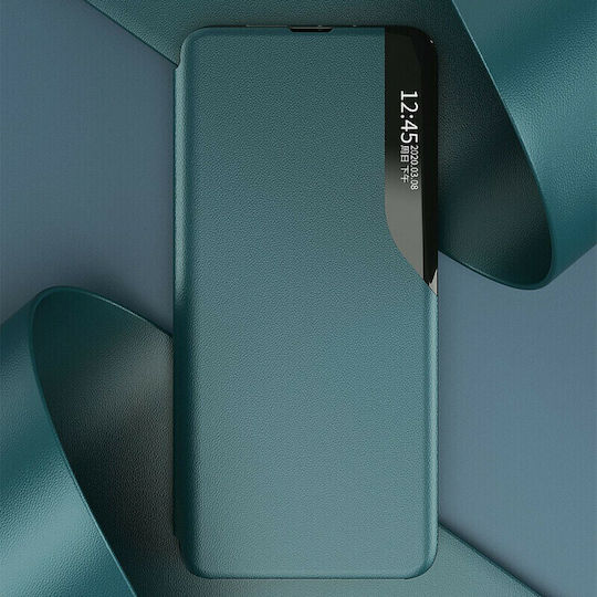 Hurtel Eco Leather View Книга Изкуствена кожа Зелен (Huawei Y5p)