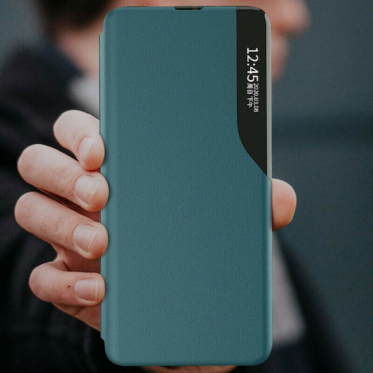 Hurtel Eco Leather View Книга Изкуствена кожа Зелен (Huawei Y5p)
