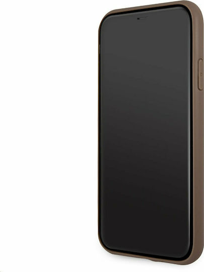Guess Umschlag Rückseite Kunststoff Braun (iPhone 11)