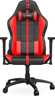 SPC Gear SR400 Artificial Leather Gaming Chair with Adjustable Arms Black/Red