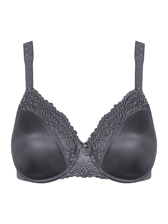Soft Ladyform Bra without Padding Underwire Gray