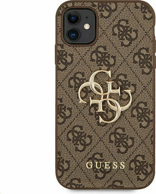 Guess 4G Metal Logo Synthetic Back Cover Brown (iPhone 11)