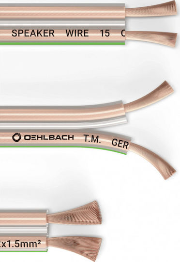 Oehlbach Speker Wire SP-15 Speaker Cable Unterminated 10m (D1C101)