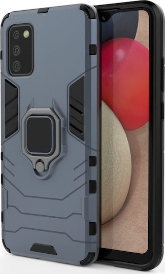Hurtel Ring Armor Back Cover Πλαστικό Μπλε (Galaxy A02s)