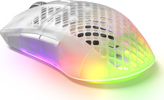 SteelSeries Aerox 3 Ασύρματο RGB Gaming Ποντίκι 18000 DPI Ghost