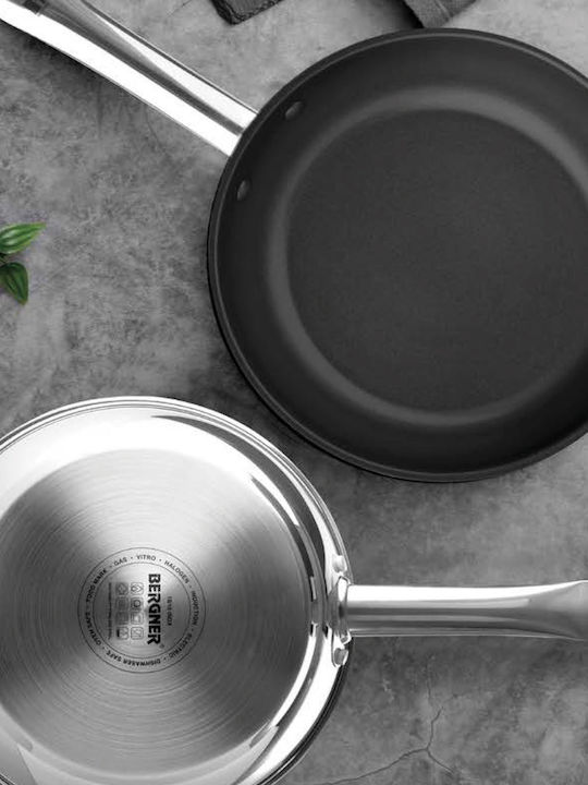 Bergner Gourmet Pan from Stainless Steel with Non-Stick Interior Coating 20cm