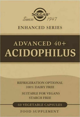 Solgar Enhanced Series Advanced 40+ Acidophilus Προβιοτικά 60 φυτικές κάψουλες