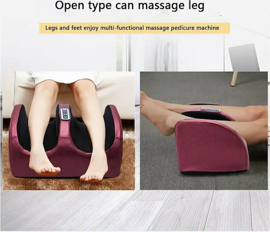 Factory Health Electric Foot Massager Dispozitiv de masaj Shiatsu pentru picioare cu căldură infraroșie Roșie