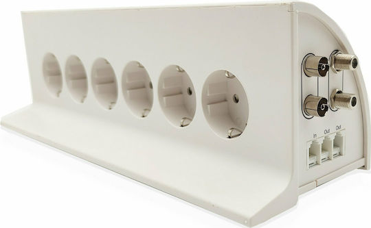 Power Strip with Surge Protection 6 Positions with Switch without Cable