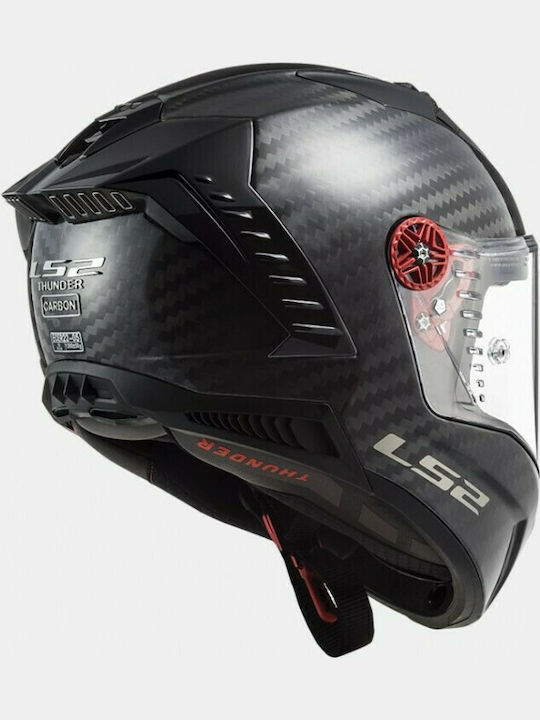 LS2 FF805 Thunder Solid Solid Carbon Κράνος Μηχανής Full Face ECE 22.05 1450gr με Pinlock και Sunvisor