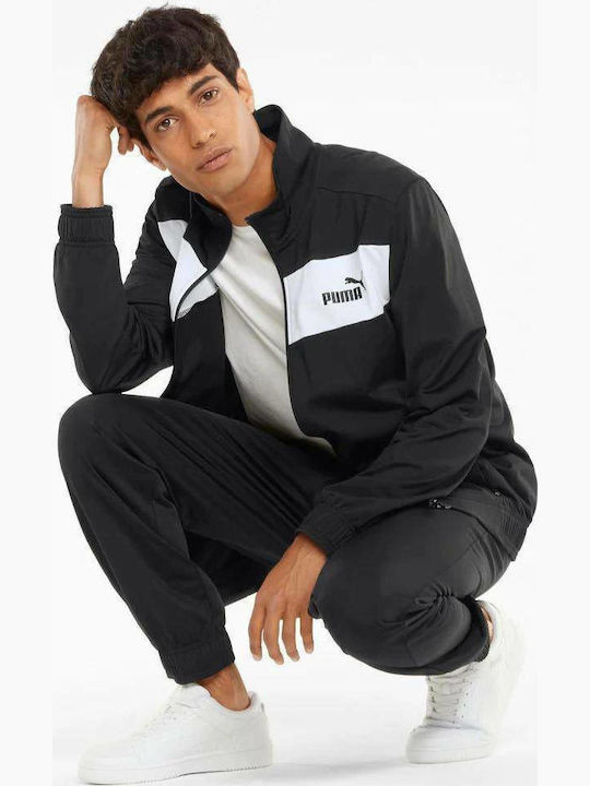 Poly Tracksuit Glossy with Elastic Black