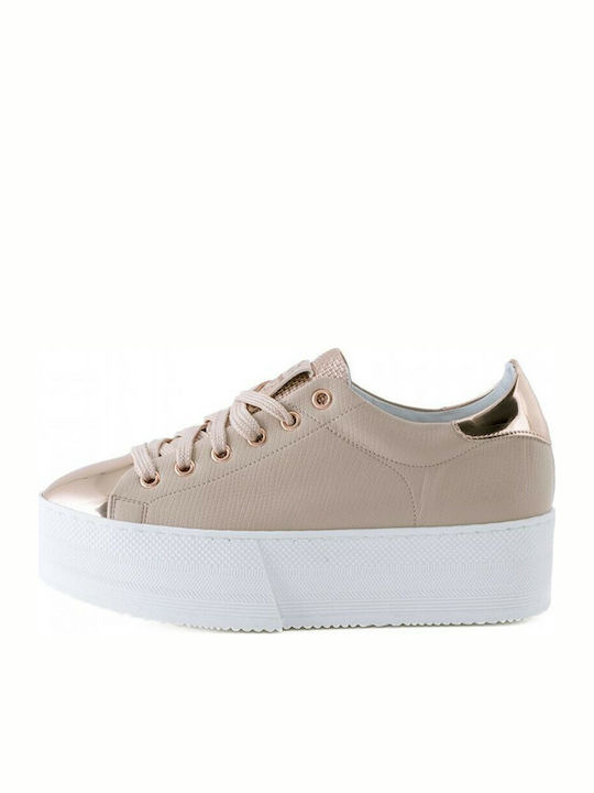 Sante Grumman 95241 Nude Femei Flatforms Sneakers Roz