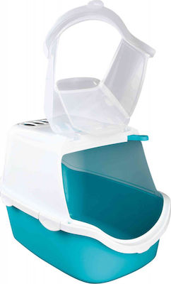 Trixie Vico Open Top Cat Toilet Closed with Filter Turquoise L40xW40xH56cm