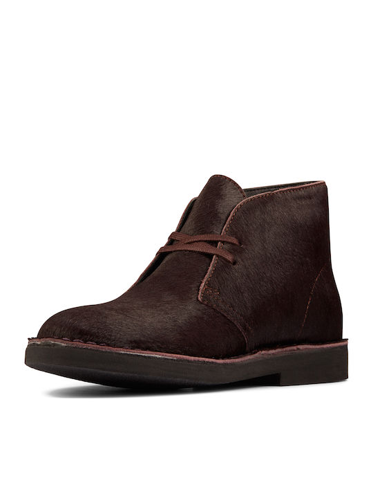 Desert Boot 2 Leather Women's Ankle Boots Burgundy