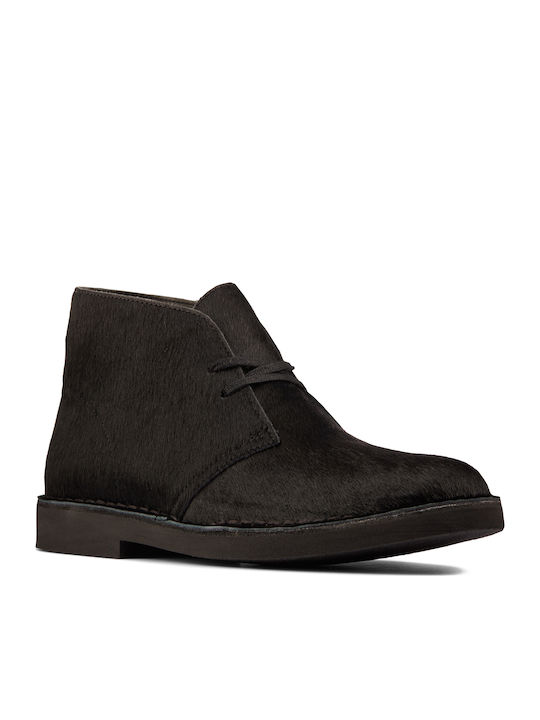 Clarks Desert Boot 2 Leder Damen Knöchelstiefel Schwarz