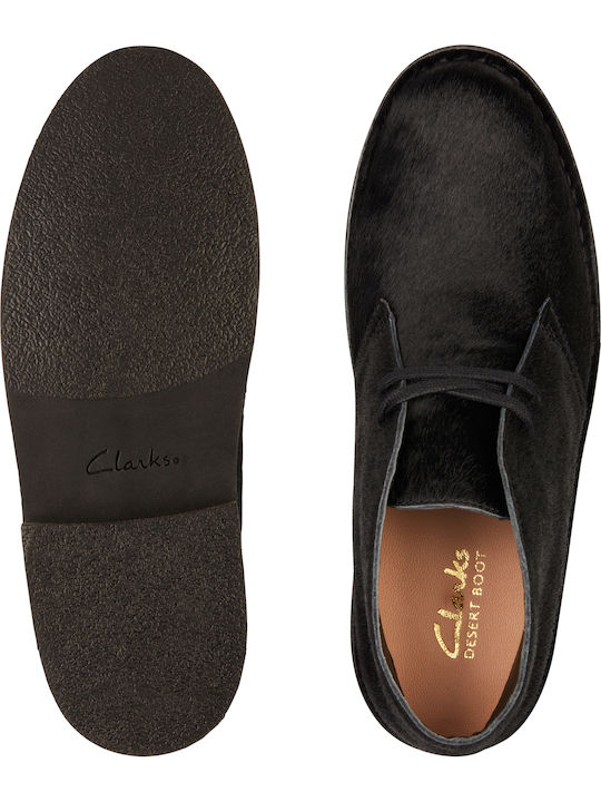 Desert Boot 2 Δερμάτινα Γυναικεία Μποτάκια Μαύρα