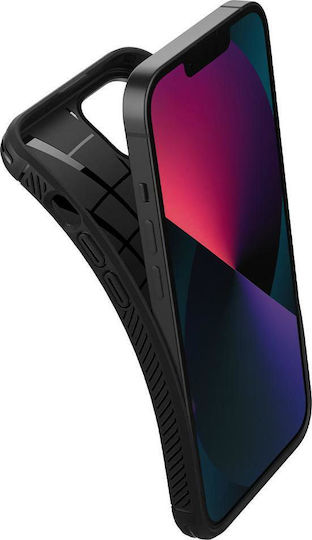 Spigen Rugged Armor Umschlag Rückseite Silikon 2mm Schwarz (iPhone 13)