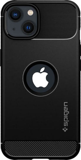 Spigen Rugged Armor Umschlag Rückseite Silikon 2mm Schwarz (iPhone 13)