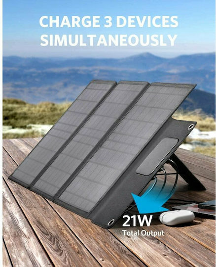 Anker AK-A2424011 Αναδιπλούμενο Ηλιακό Panel Φορτιστής 24W με USB Output (Φορητών Συσκευών) (A2424011)