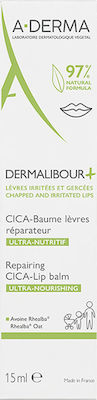 A-Derma Repairing CICA-Lip Ultra-Nourishing Dermalibour+ Lip Balsam 15ml