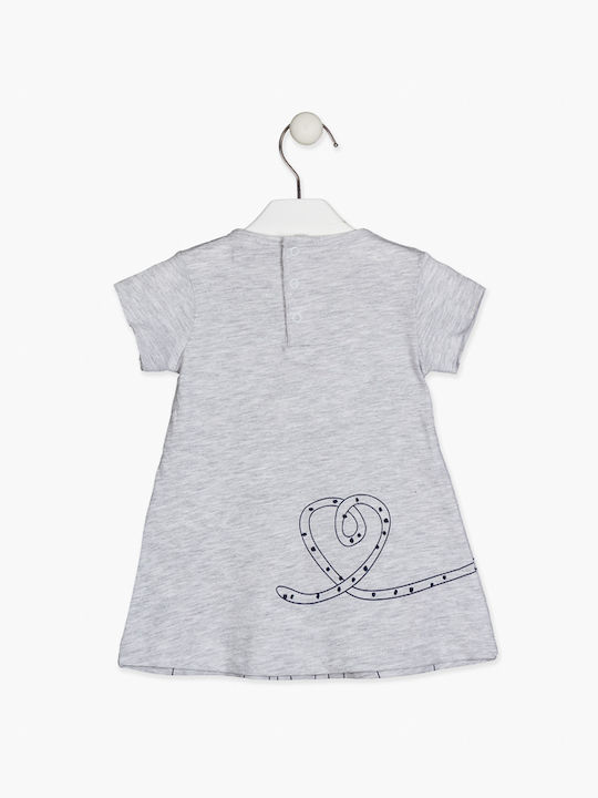 Losan Kids Dress Short Sleeve Gray