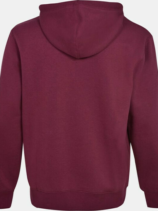 Russell Athletic Men's Sweatshirt with Hood and Pockets Burgundy