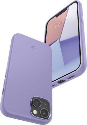 Spigen Silicone Fit Umschlag Rückseite Silikon Lila (iPhone 13 Mini) ACS03342