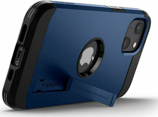 Spigen Tough Armor Umschlag Rückseite Kunststoff / Silikon Robust Marineblau (iPhone 13 Mini) ACS03333