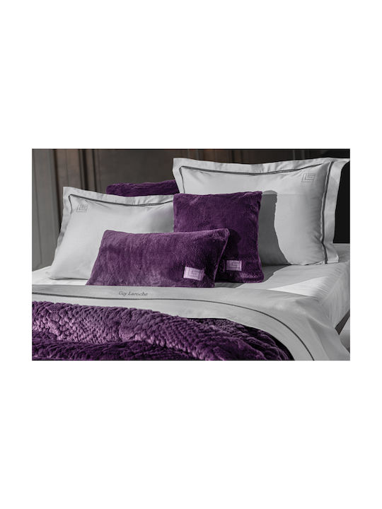 Guy Laroche Decorative Pillow Case Crusty from Fur Aubergine 60x30cm.