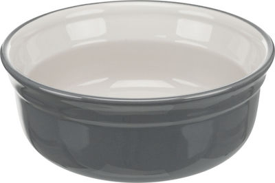 Trixie Eat On Feet Keramiknapf für Katzen Futter- & Wassernapf Gray mit Gestell Satz mit 2 Einheiten von 1.6lt 20cm 1600