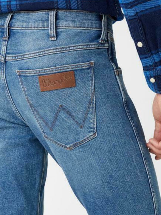 Larston Ανδρικό Παντελόνι Τζιν Ελαστικό με Slim Tapered Εφαρμογή Blue Fever