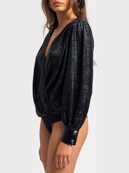 Dahlia Wickel Frauen Bodysuit Schwarz
