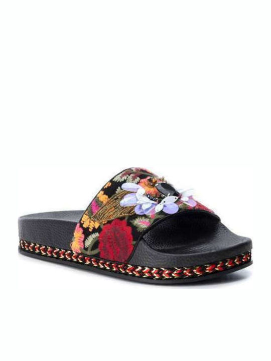 Xti Women's Flat Sandals in Black Color