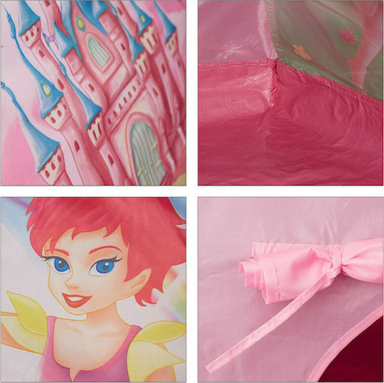 Relaxdays Kids Play Tent Fairy Castle Pink