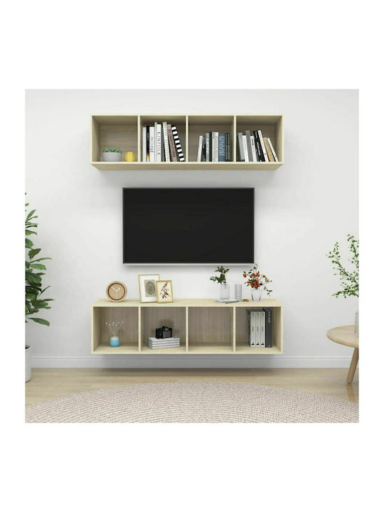 Wohnzimmer TV-Einheit Beige L37xB37xH142.5cm