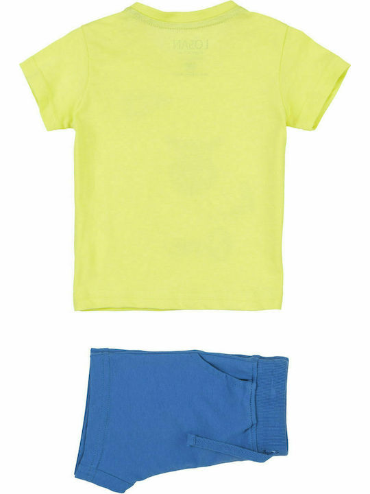 Losan Kids Set with Shorts Summer 2pcs Yellow 117-8641 117-8641AL-020