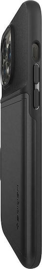 Spigen Slim Armor CS Задна корица Пластмаса / Силикон 2мм Черен (iPhone 13 Pro Max)