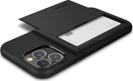 Spigen Slim Armor CS Задна корица Пластмаса / Силикон 2мм Черен (iPhone 13 Pro Max)