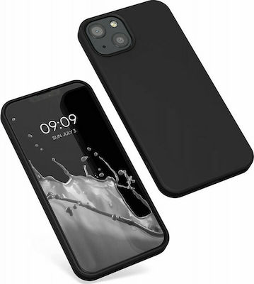 KWmobile Rubberized Back Cover Σιλικόνης Μαύρο (iPhone 13)